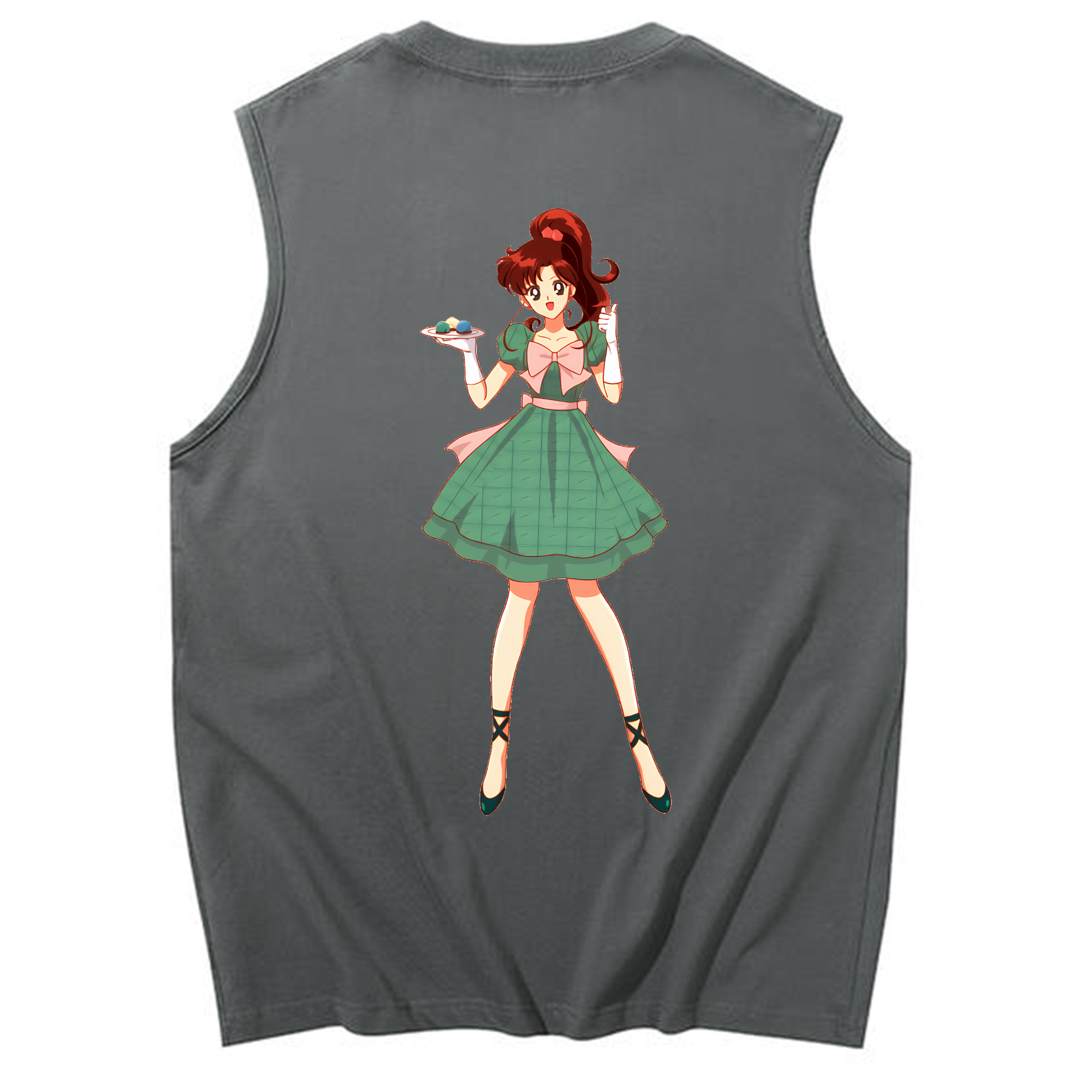 （画像用） 美少女戦士セーラームーン 木野 まこと きの まこと Sailor Moon Kino Makoto （セーラージュピター；Sailor Jupiter） コットン100％タンクトップ（背面プリント）